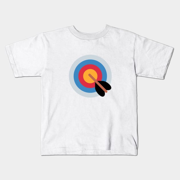 red blue target design Kids T-Shirt by Artistic_st